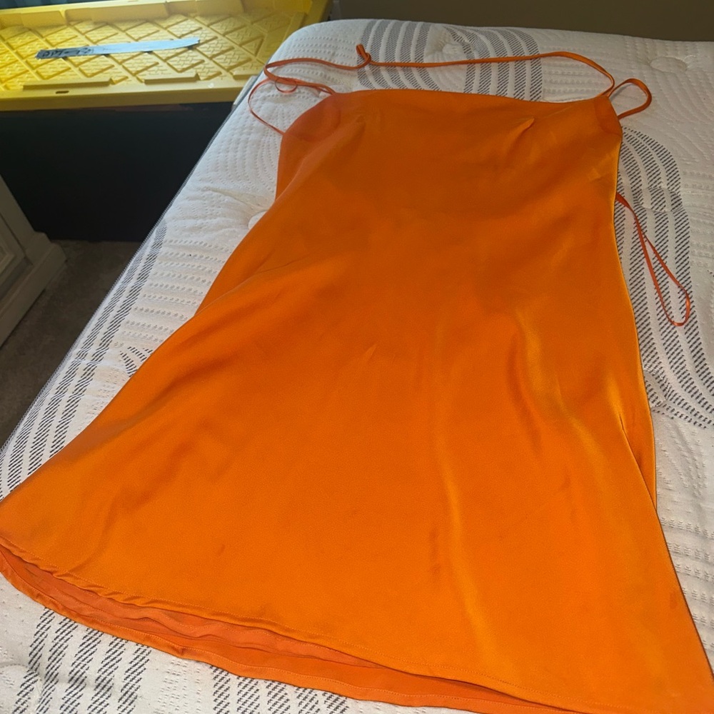 1. State Bold Orange Dress Worn Once - Picture 2 of 5